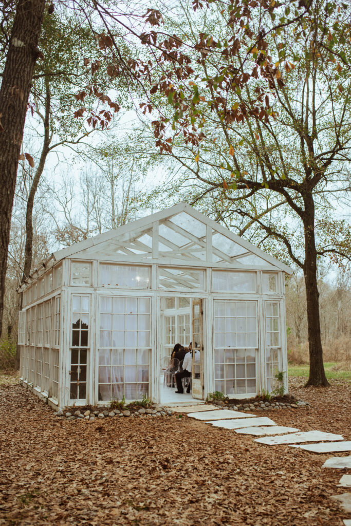 Green House at the Oak Atelier wedding venue.